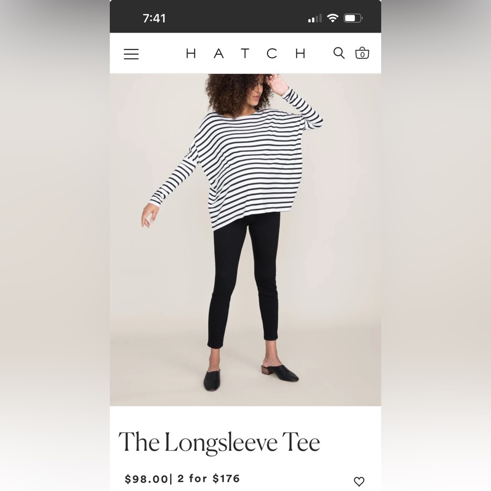 Hatch Collection The Longsleeve Tee (Maternity)